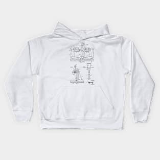 Apparatus for Applying a Getter Material Vintage Patent Drawing Kids Hoodie